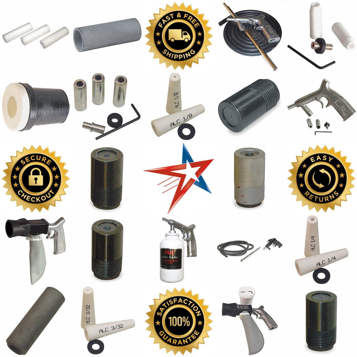 A selection of Abrasive Blasting Guns and Nozzles products on GoVets