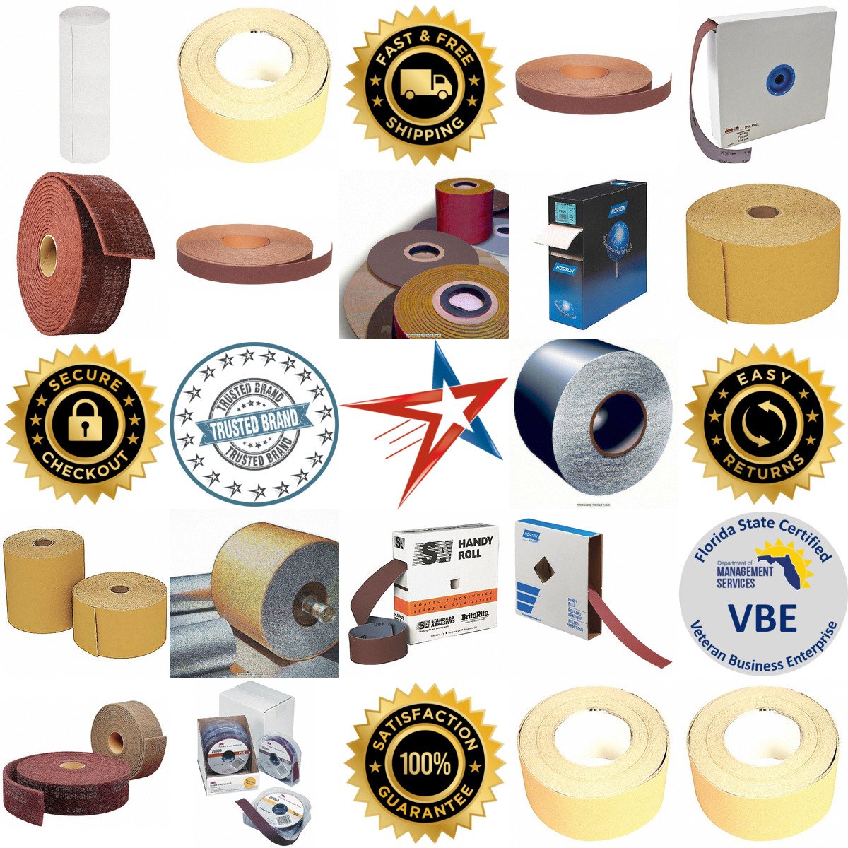 A selection of Abrasive Rolls and Kits products on GoVets