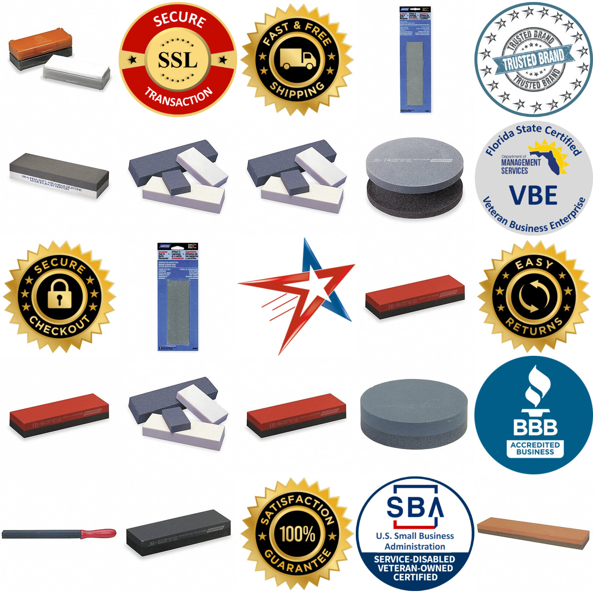 A selection of Combination Grit Sharpening Stones products on GoVets