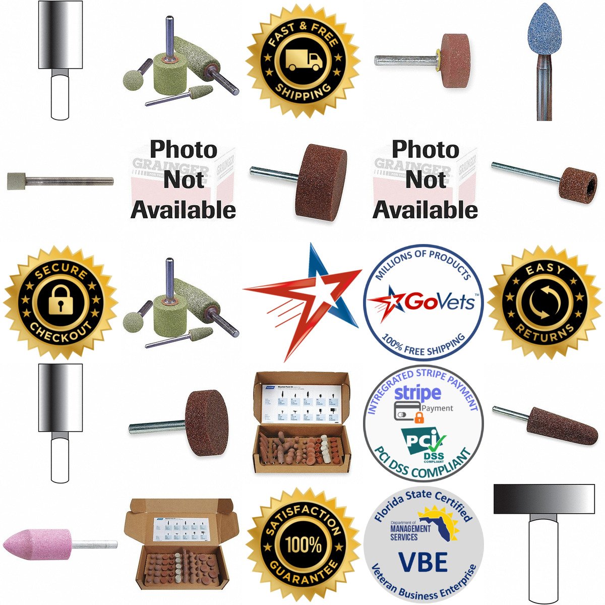 A selection of Mounted Points and Kits products on GoVets