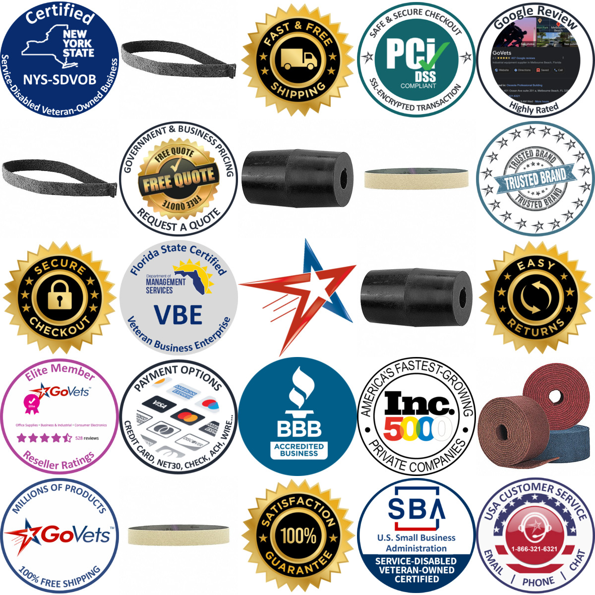A selection of Polishing Belts products on GoVets