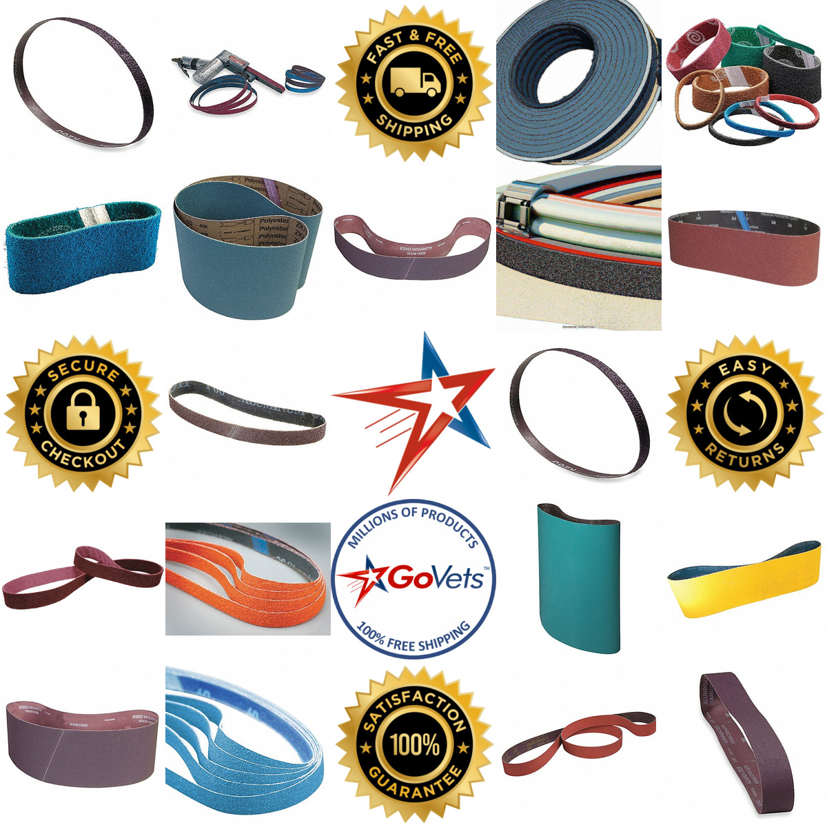 A selection of Sanding Belts and Kits products on GoVets