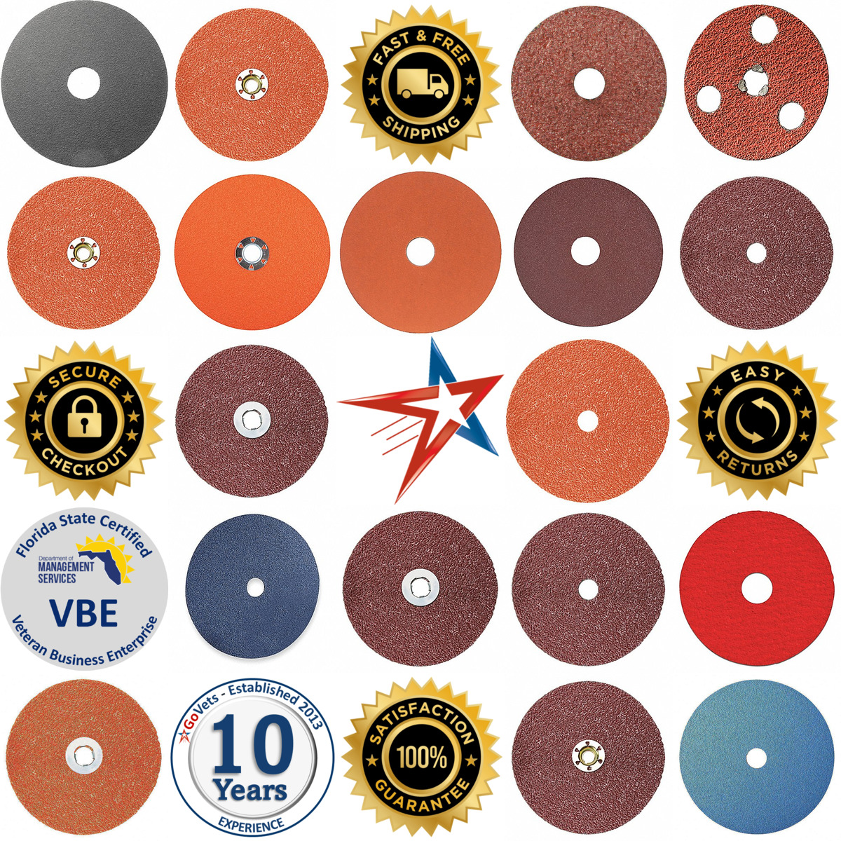 A selection of Fiber Discs products on GoVets