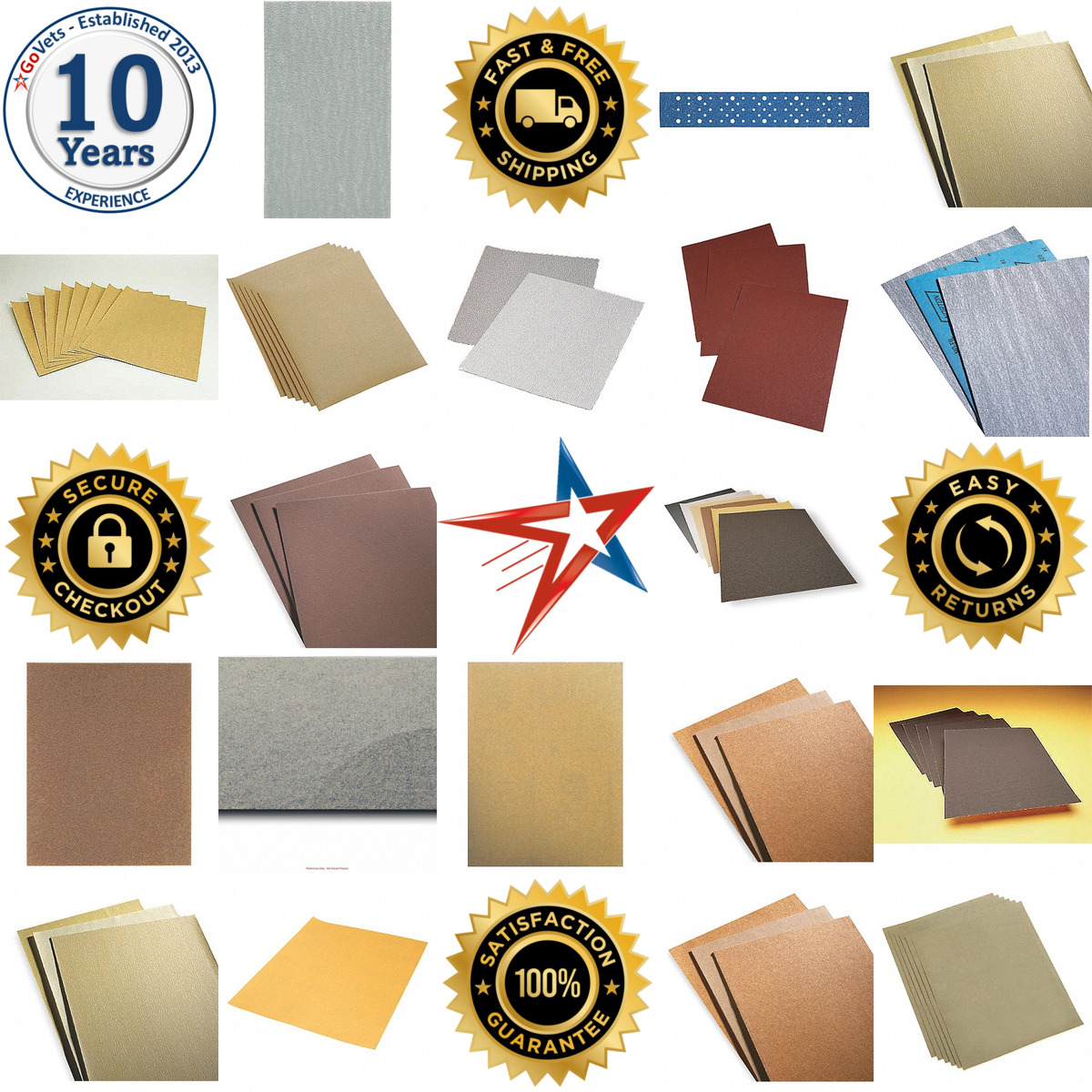 A selection of Sandpaper Sheets products on GoVets