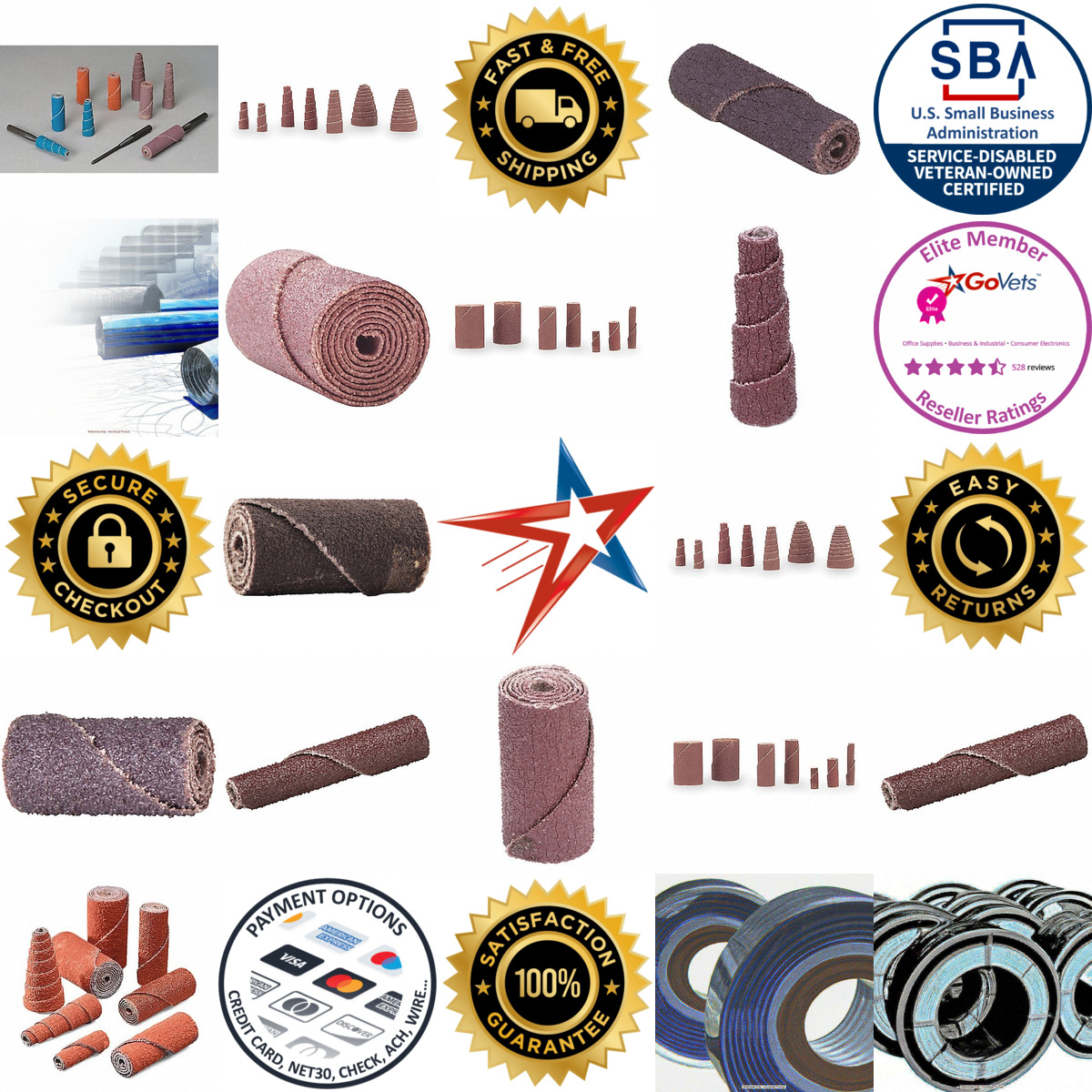 A selection of Abrasive Cartridge Rolls products on GoVets