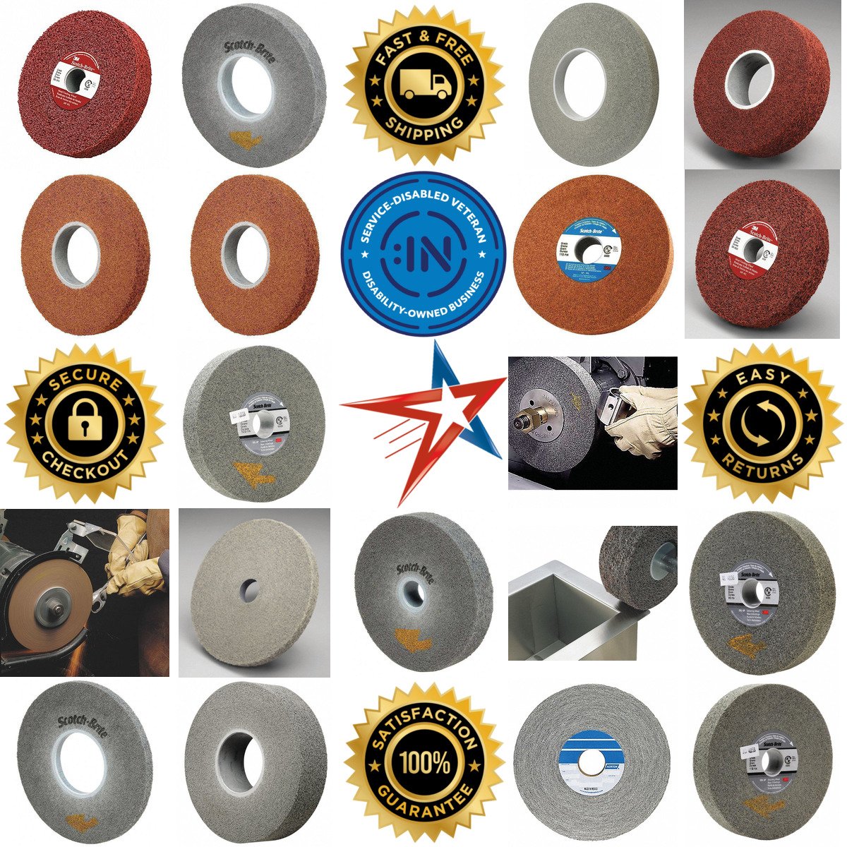 A selection of Convolute Non Woven Wheels products on GoVets