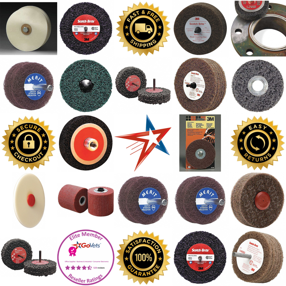 A selection of Molded and Surface Stripping Wheels products on GoVets