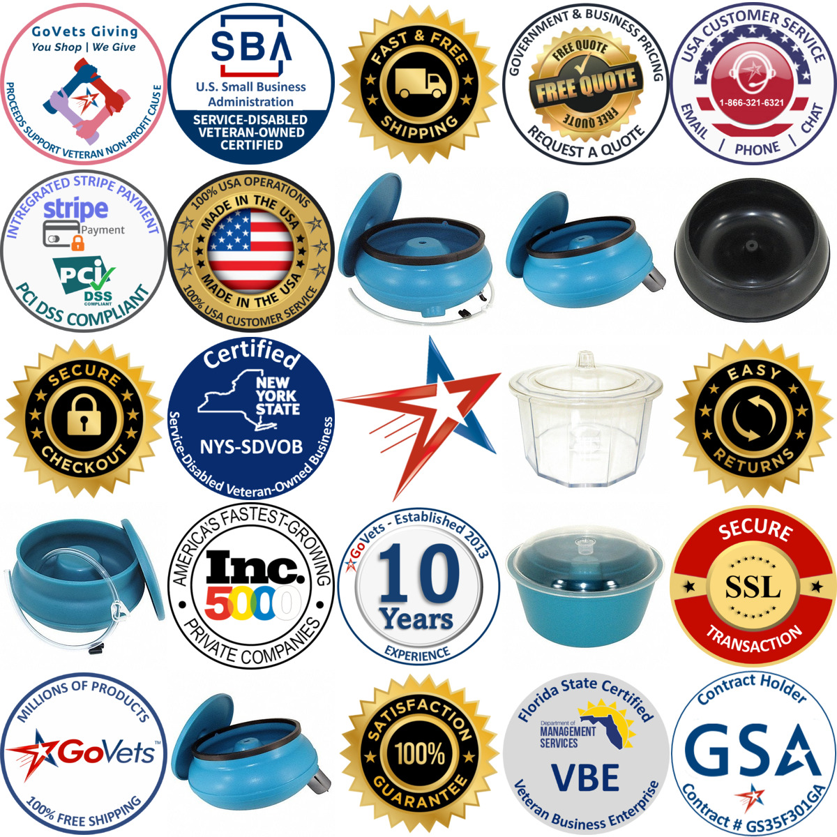 A selection of Tumbler Bowls and Lids products on GoVets