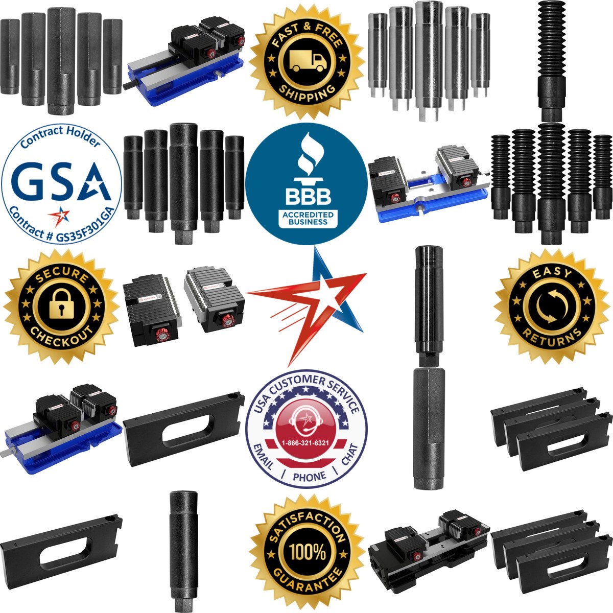 A selection of Adaptive Workholding Systems and Components products on GoVets
