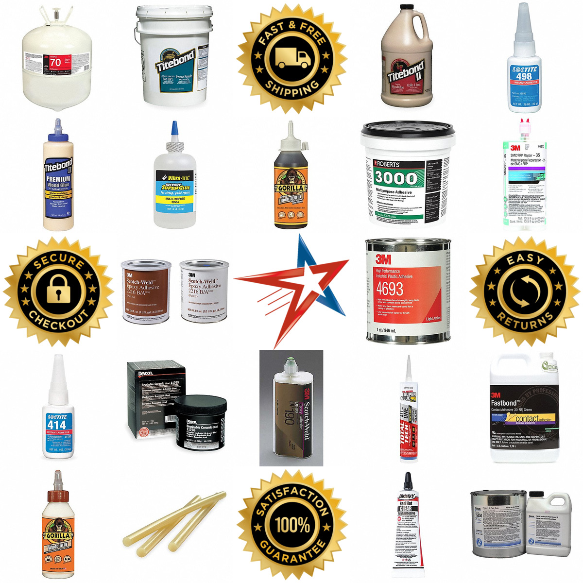 A selection of Adhesives and Glues products on GoVets