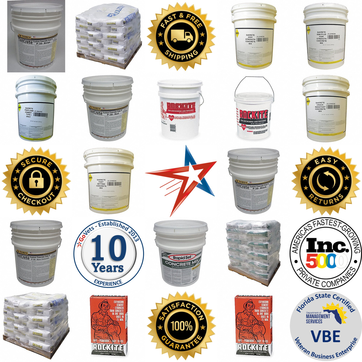 A selection of Concrete Mix products on GoVets