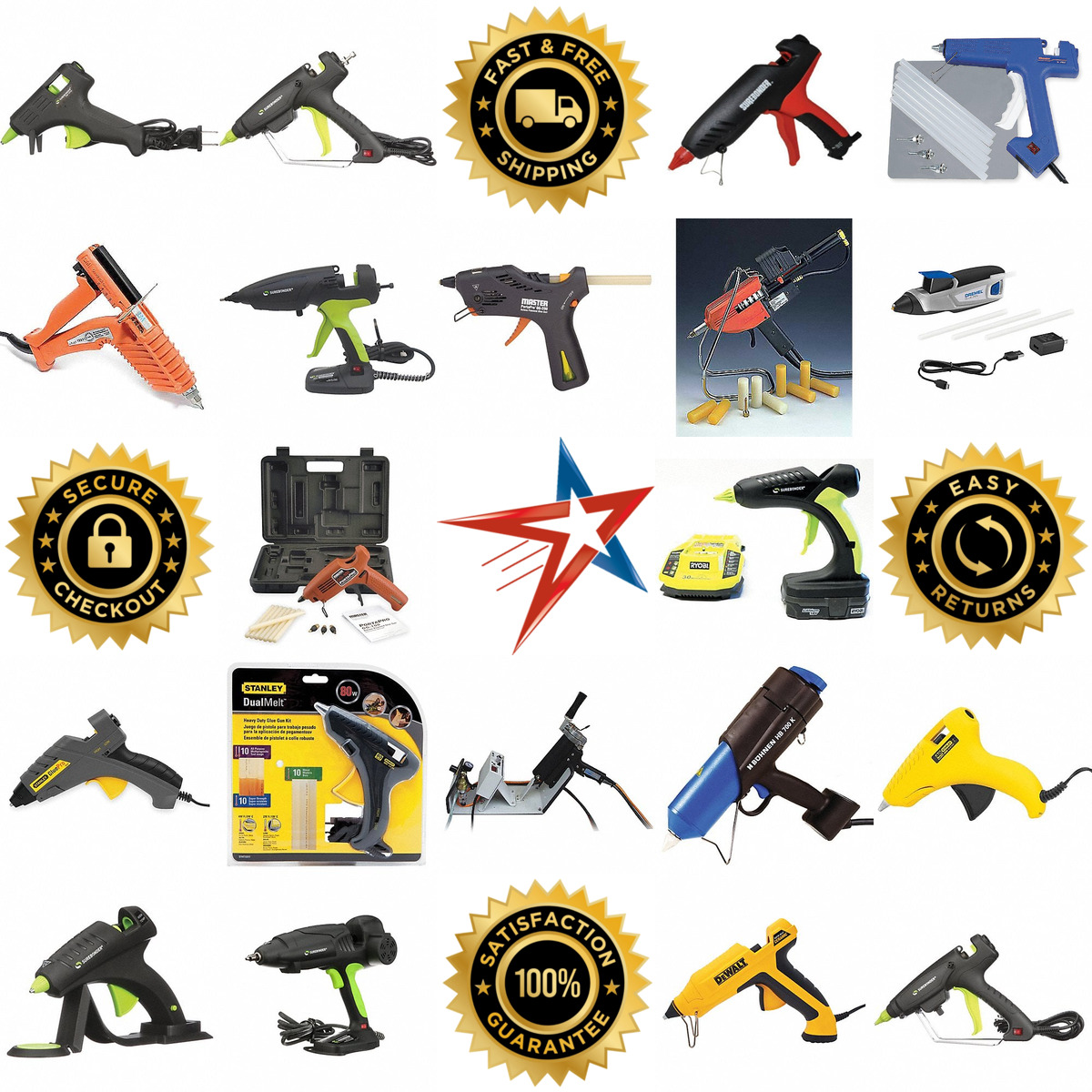 A selection of Hot Melt Glue Guns products on GoVets
