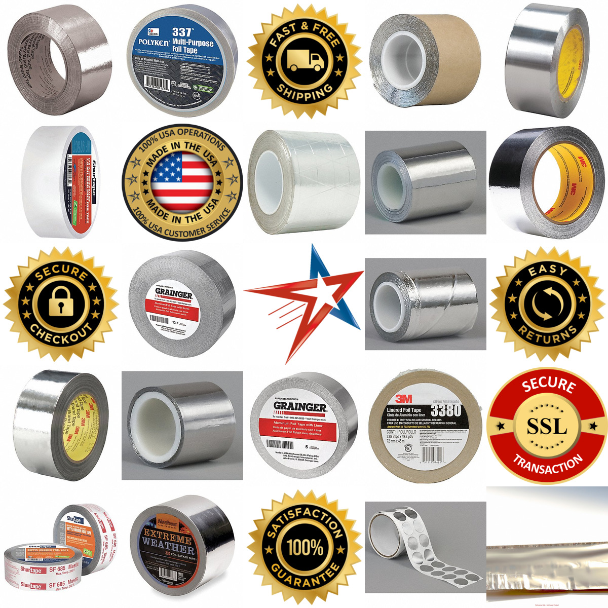 A selection of Foil Tape products on GoVets