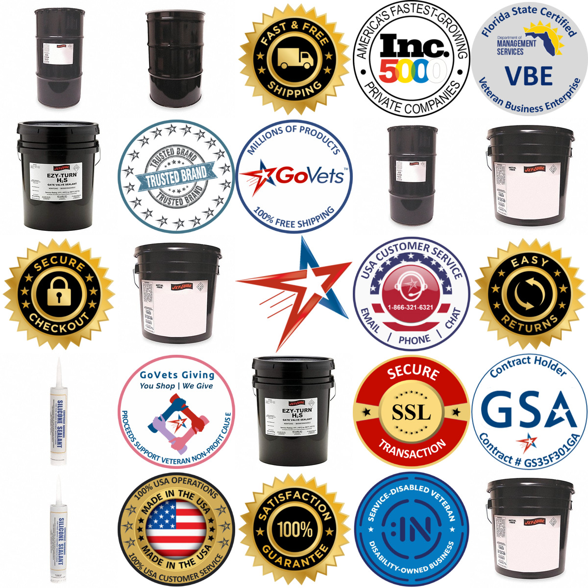 A selection of Valve Sealants products on GoVets