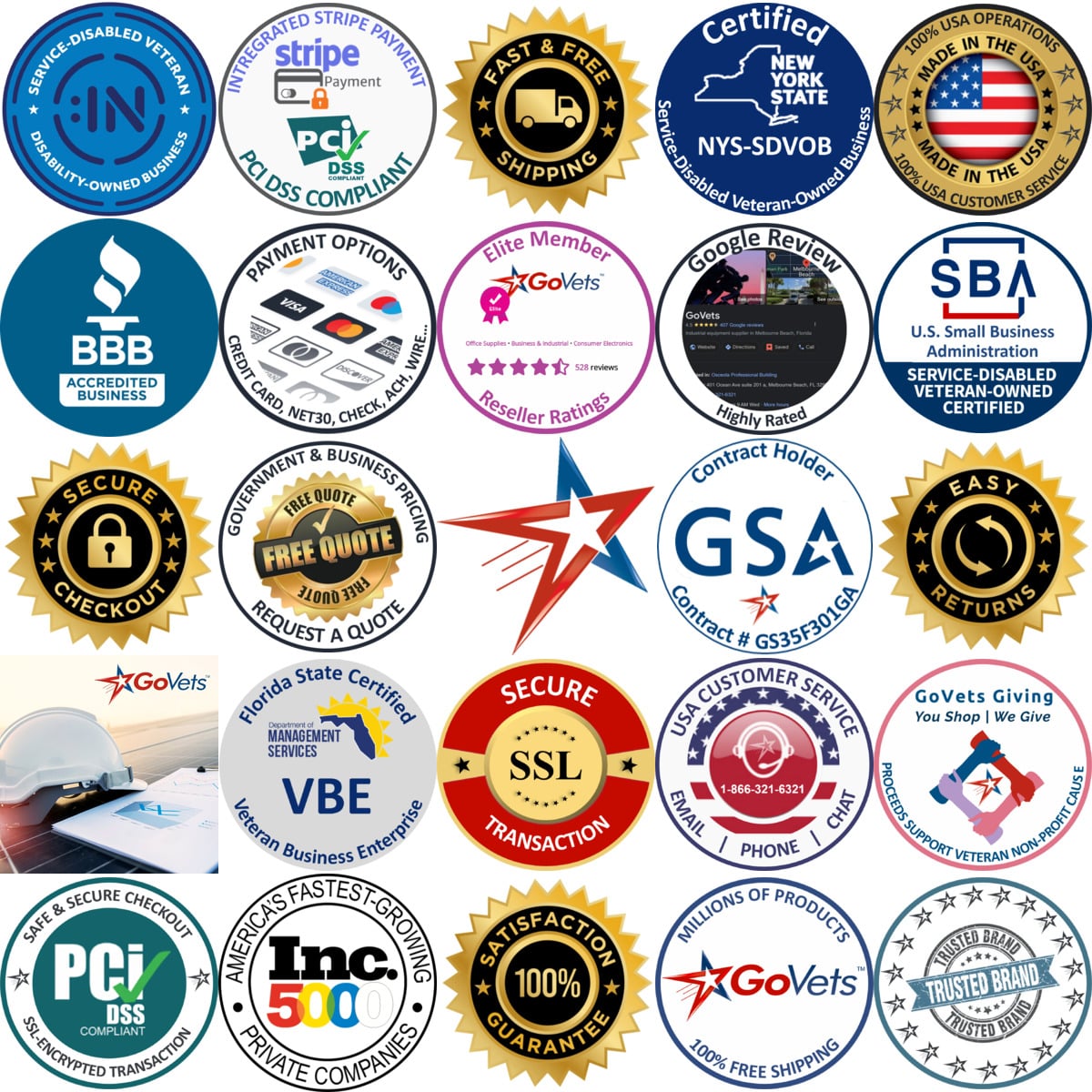 A selection of Value Collection products on GoVets