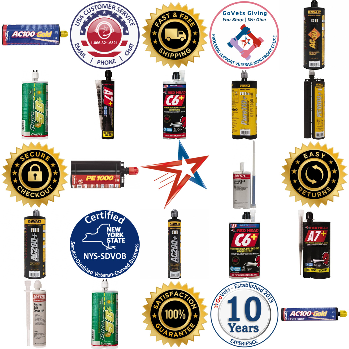A selection of Anchoring Adhesives products on GoVets