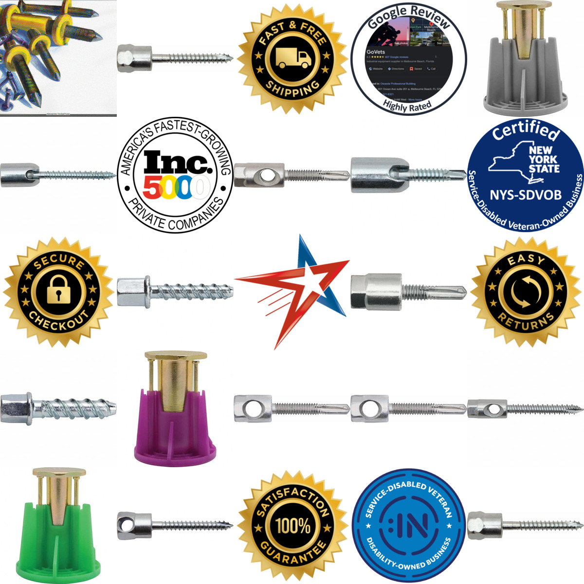 A selection of Dewalt Anchors and Fasteners products on GoVets