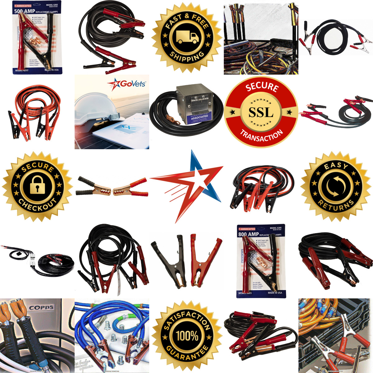 A selection of Booster Cables and Clamps products on GoVets