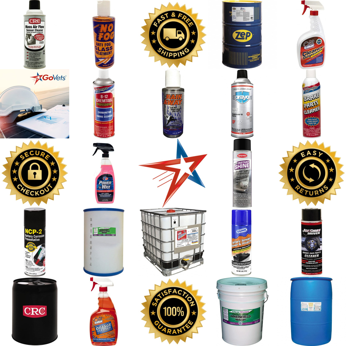 A selection of Automotive Cleaners and Degreaser products on GoVets