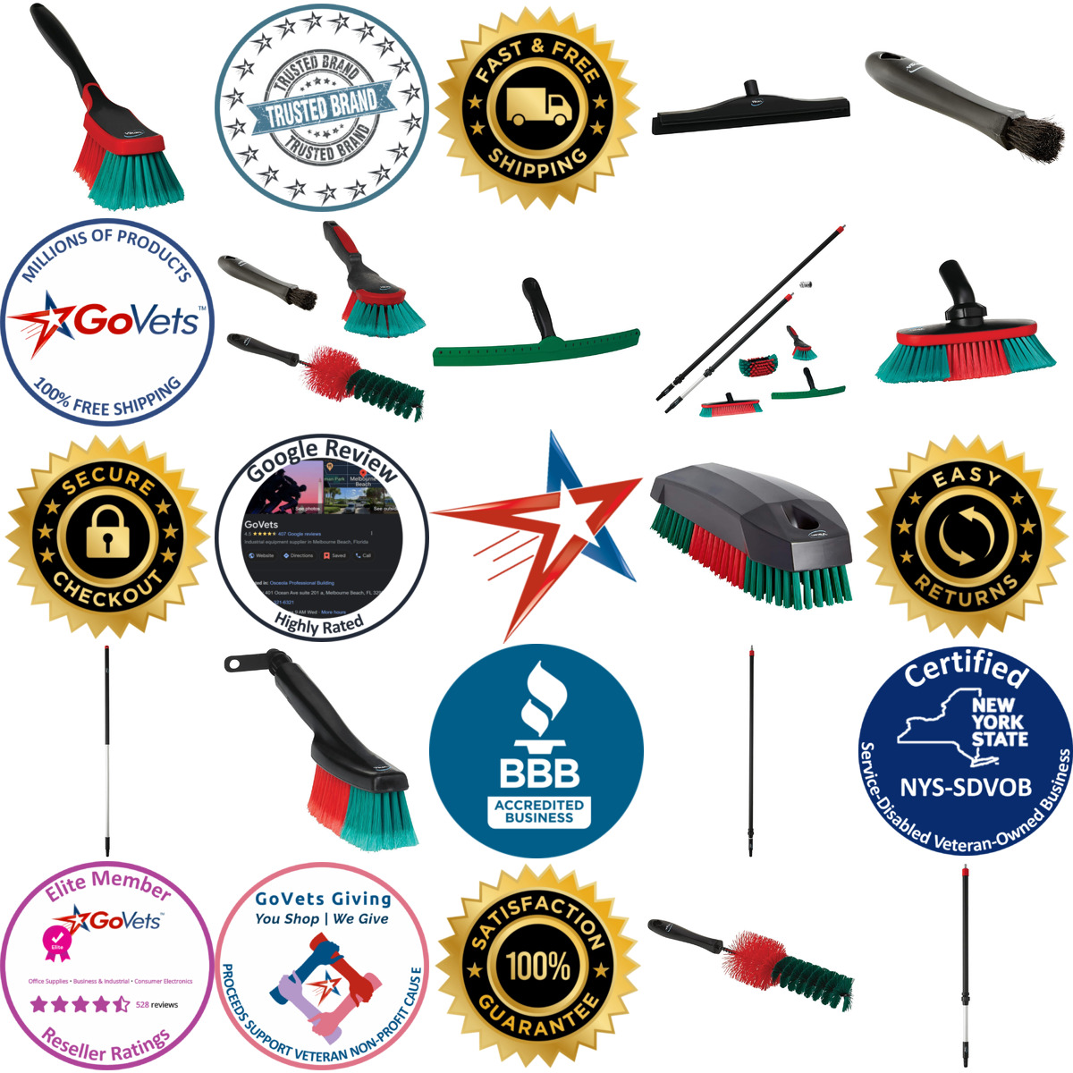 A selection of Cleaning and Finishing Brushes products on GoVets
