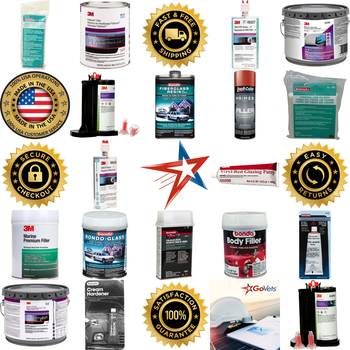 A selection of Automotive Body Repair Fillers products on GoVets