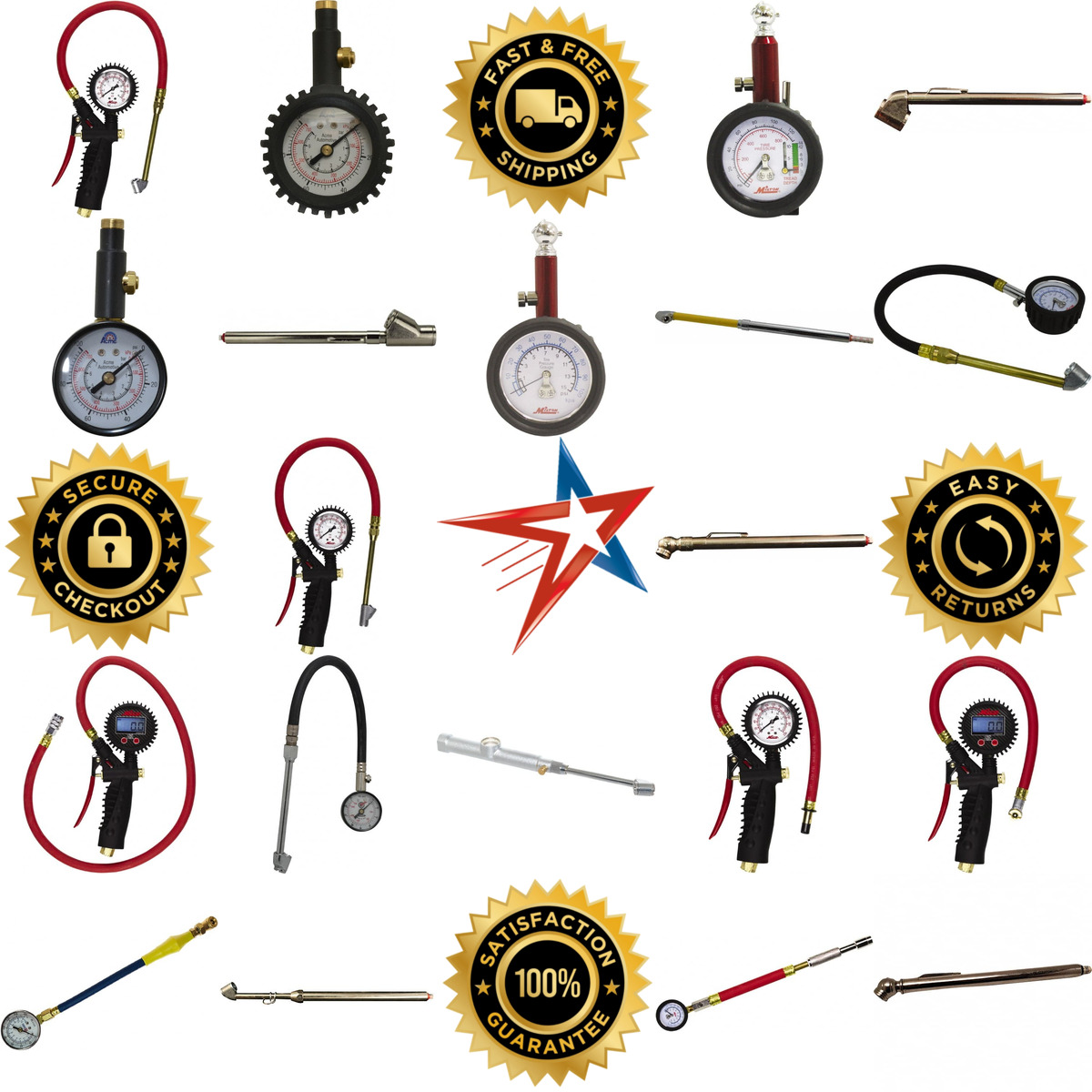 A selection of Tire Pressure Gauges products on GoVets