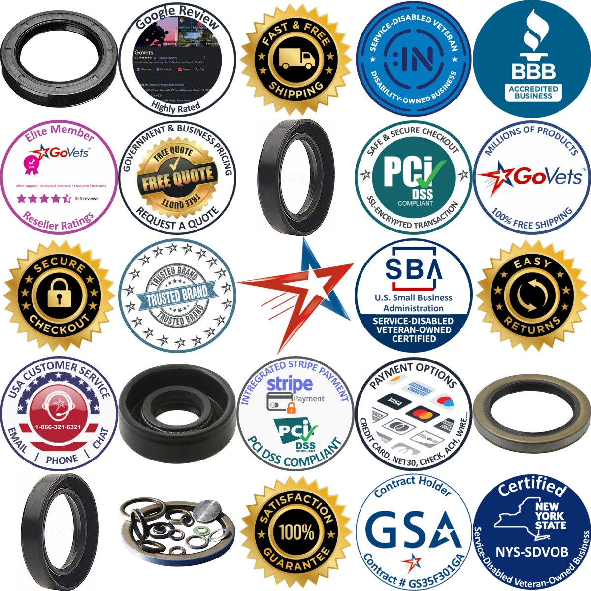 A selection of Automotive Fittings and Seals products on GoVets