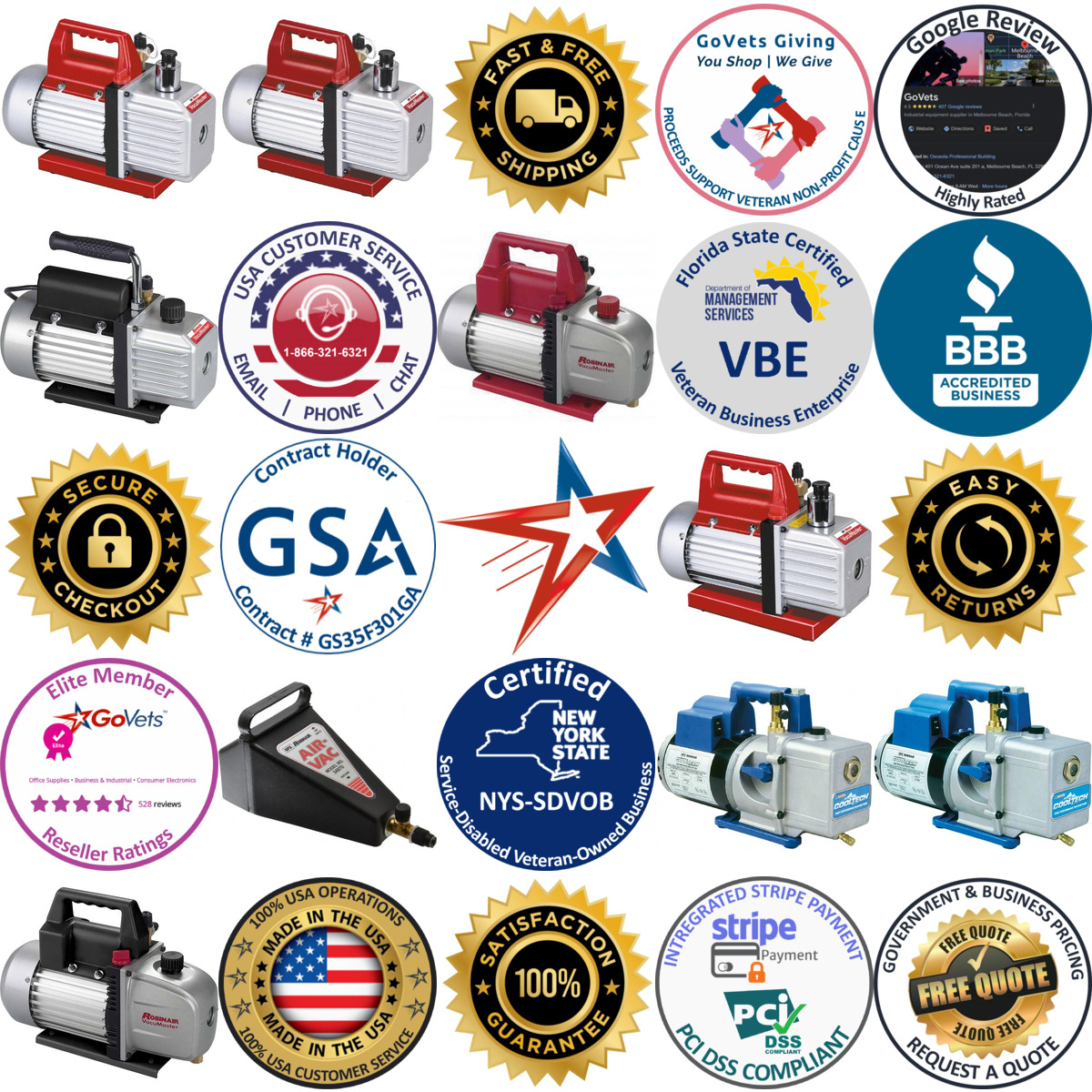 A selection of Automotive Vacuum Pumps products on GoVets