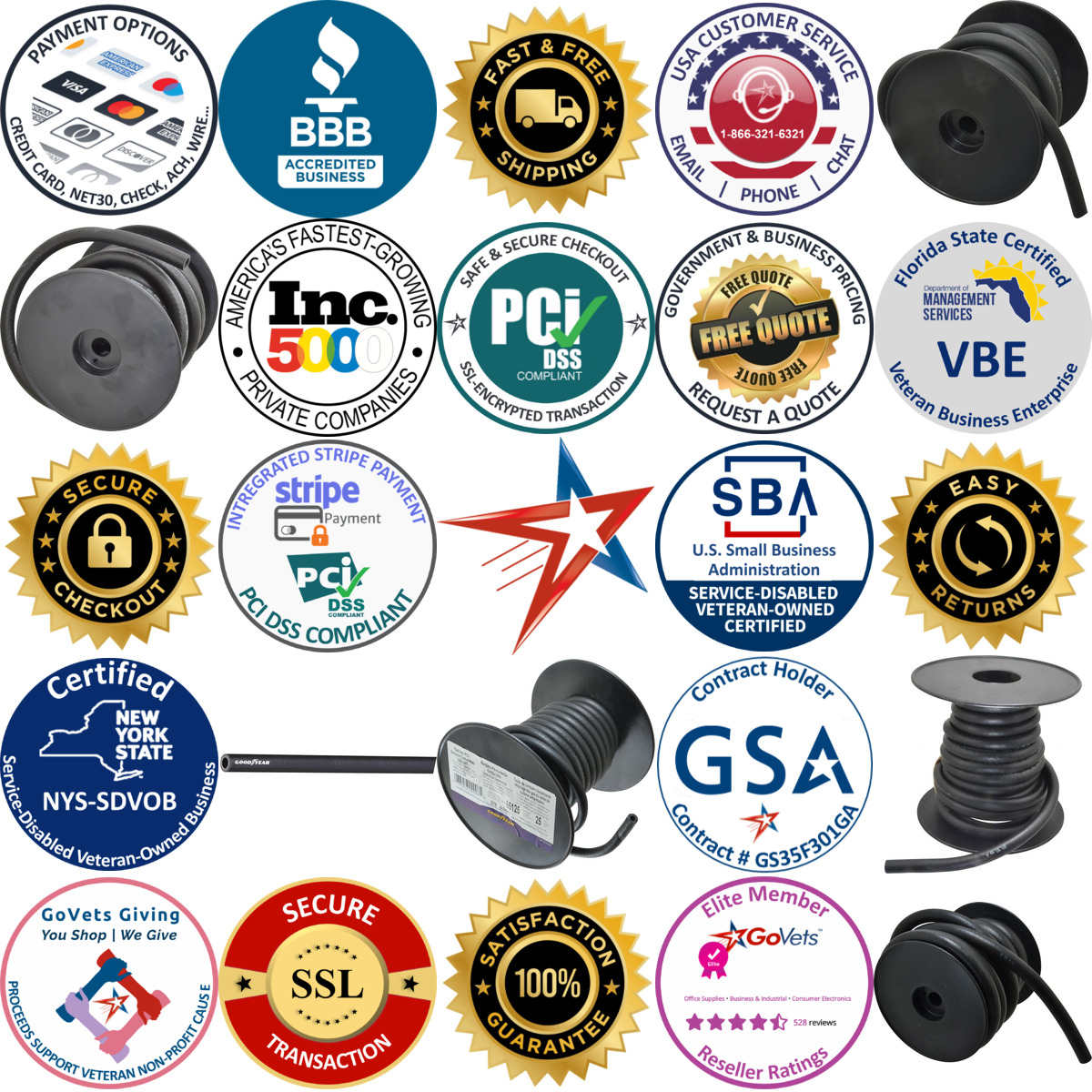 A selection of Fuel Line Emission Control Hose products on GoVets