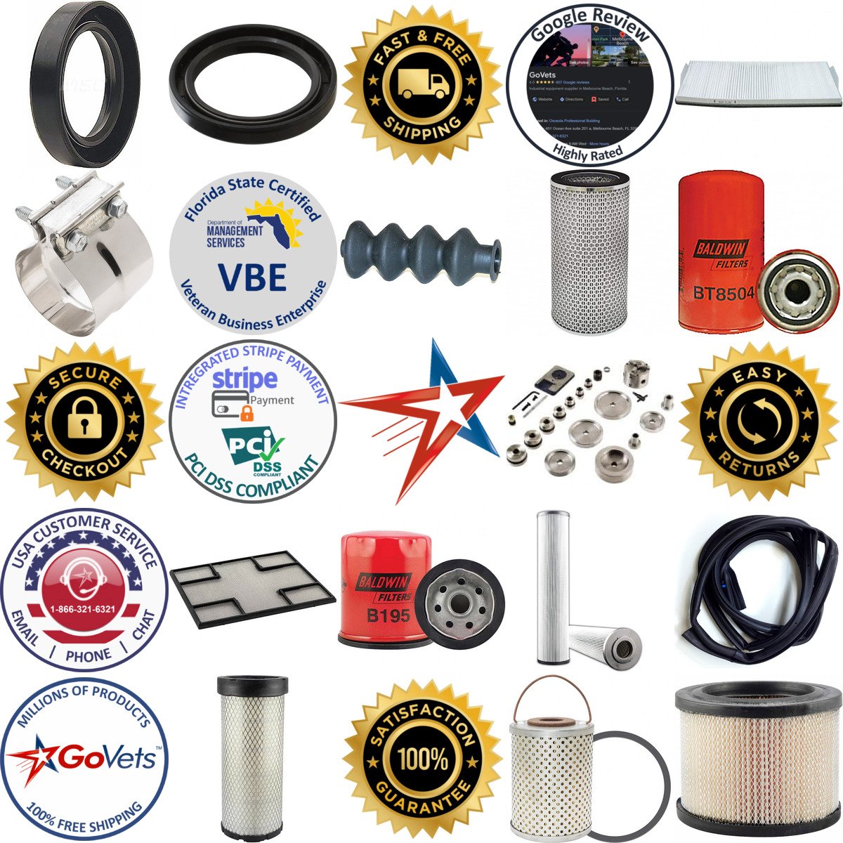 A selection of Automotive Tools and Repair Parts products on GoVets