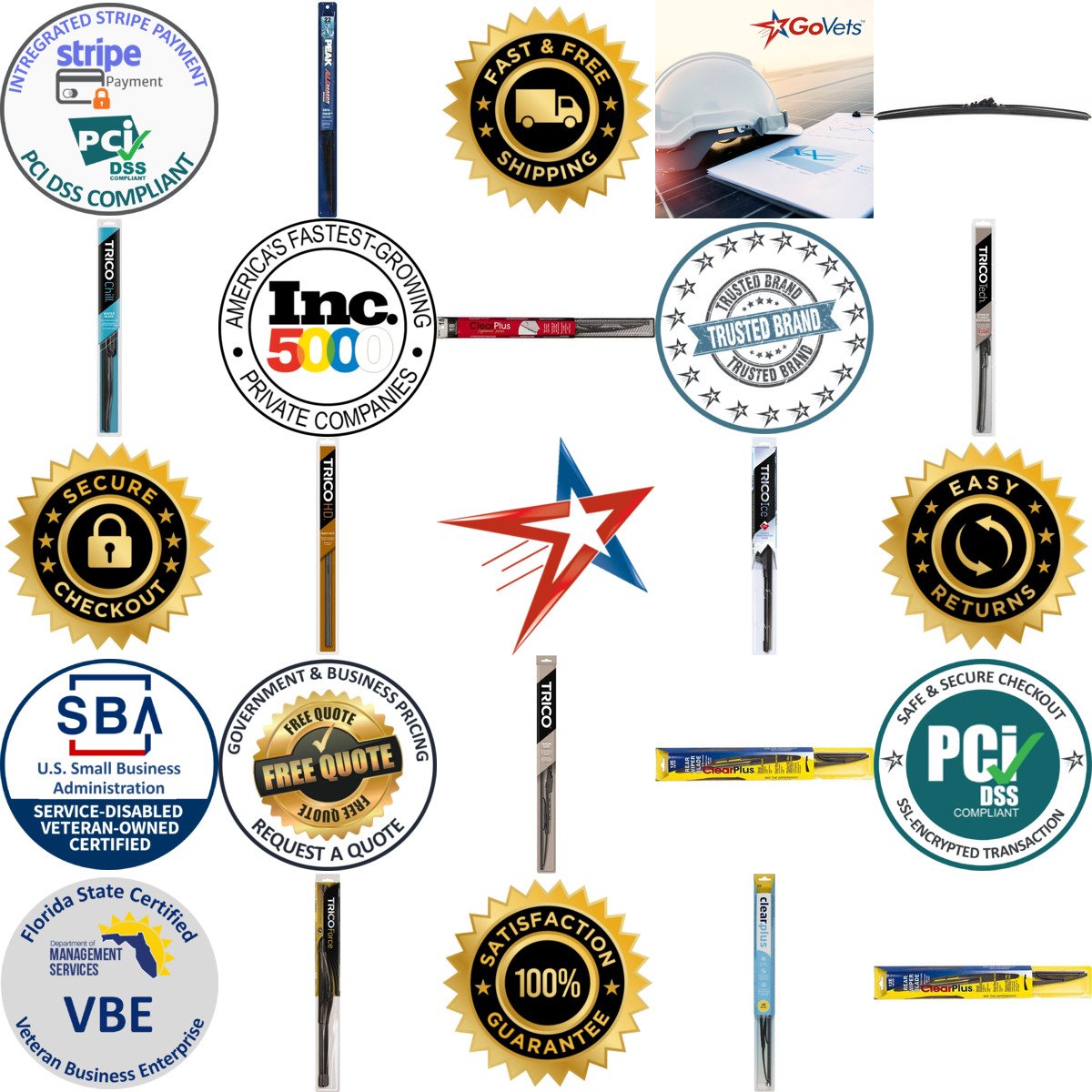 A selection of Windshield Wipers products on GoVets