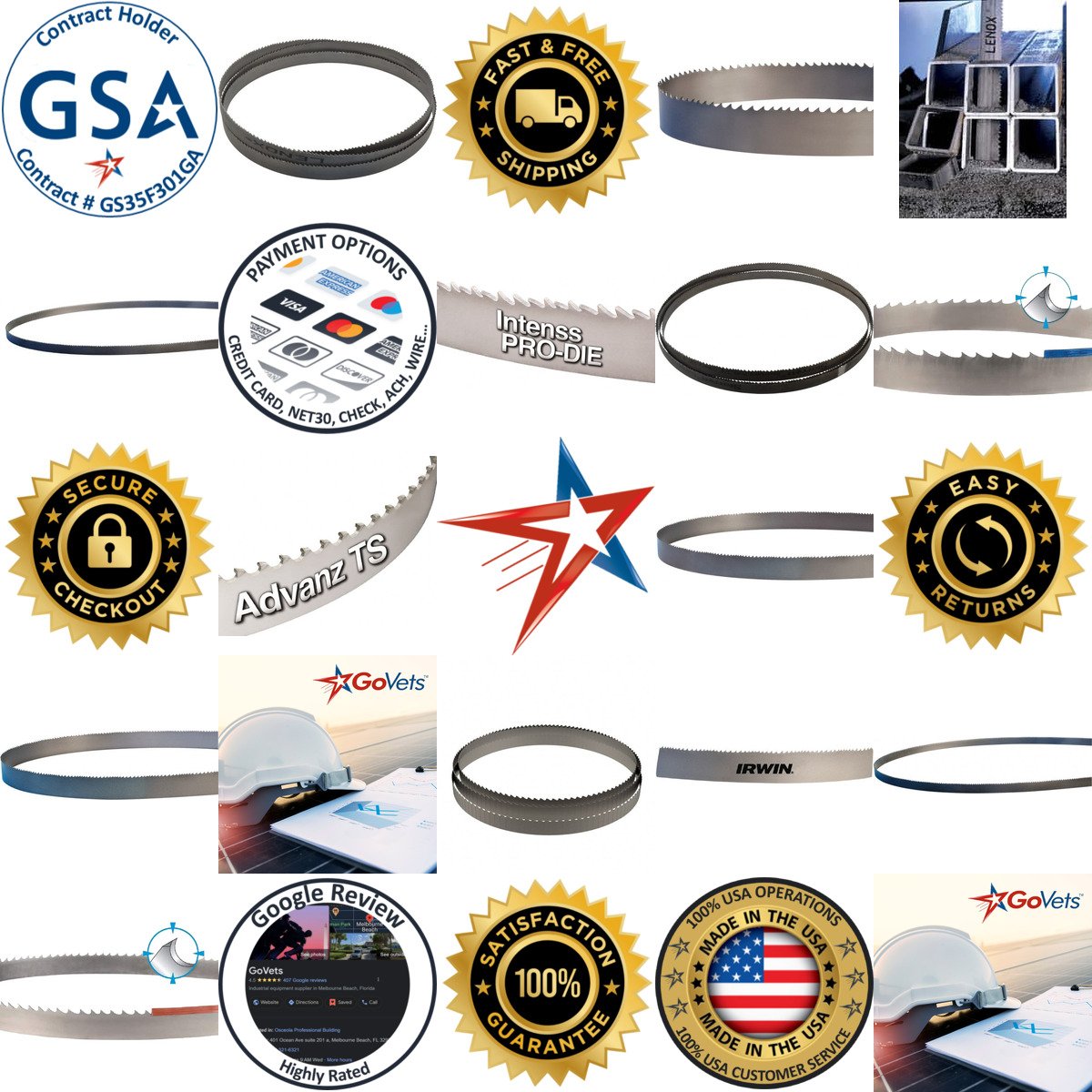 A selection of Band Saw Blades products on GoVets