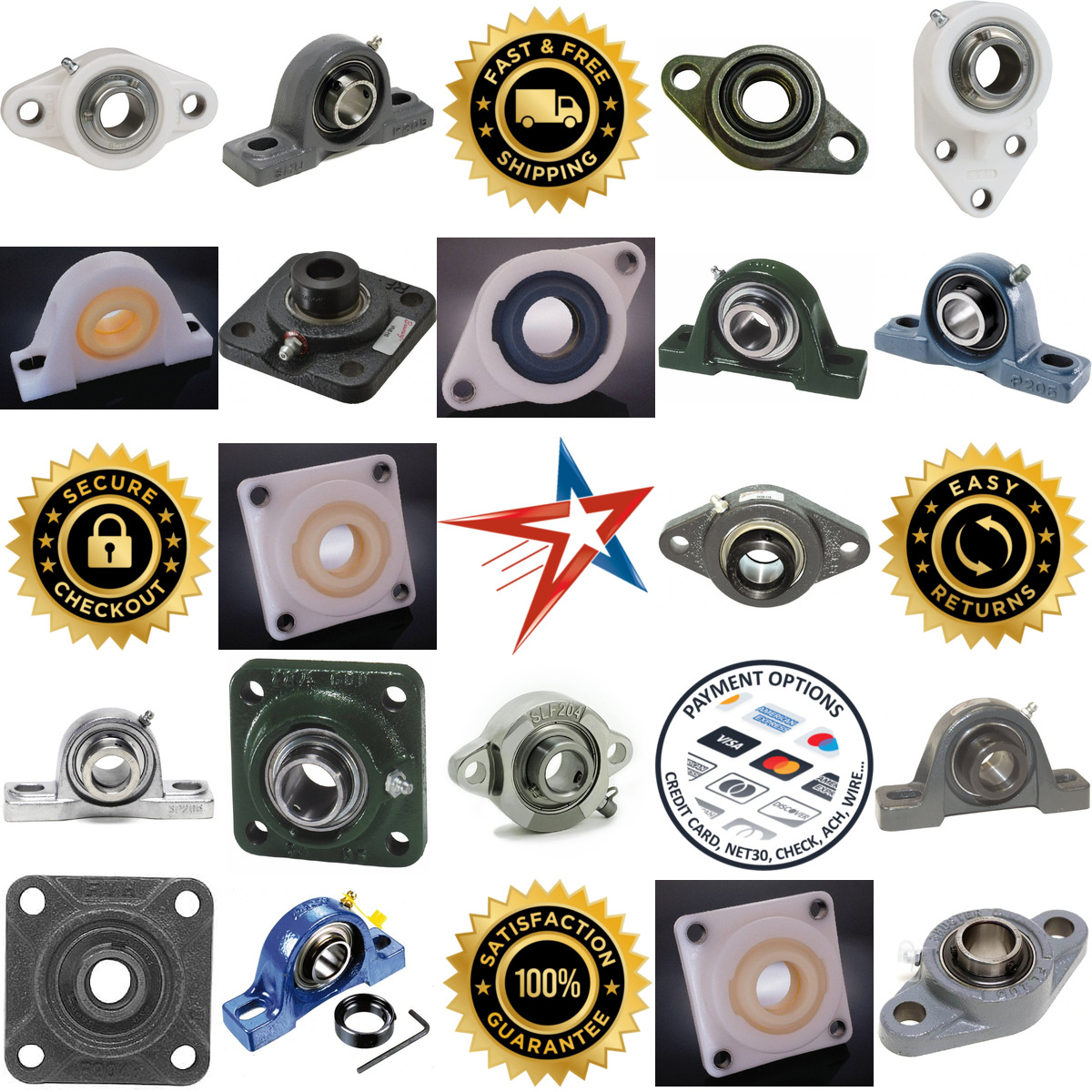 A selection of Mounted Bearings and Pillow Blocks products on GoVets