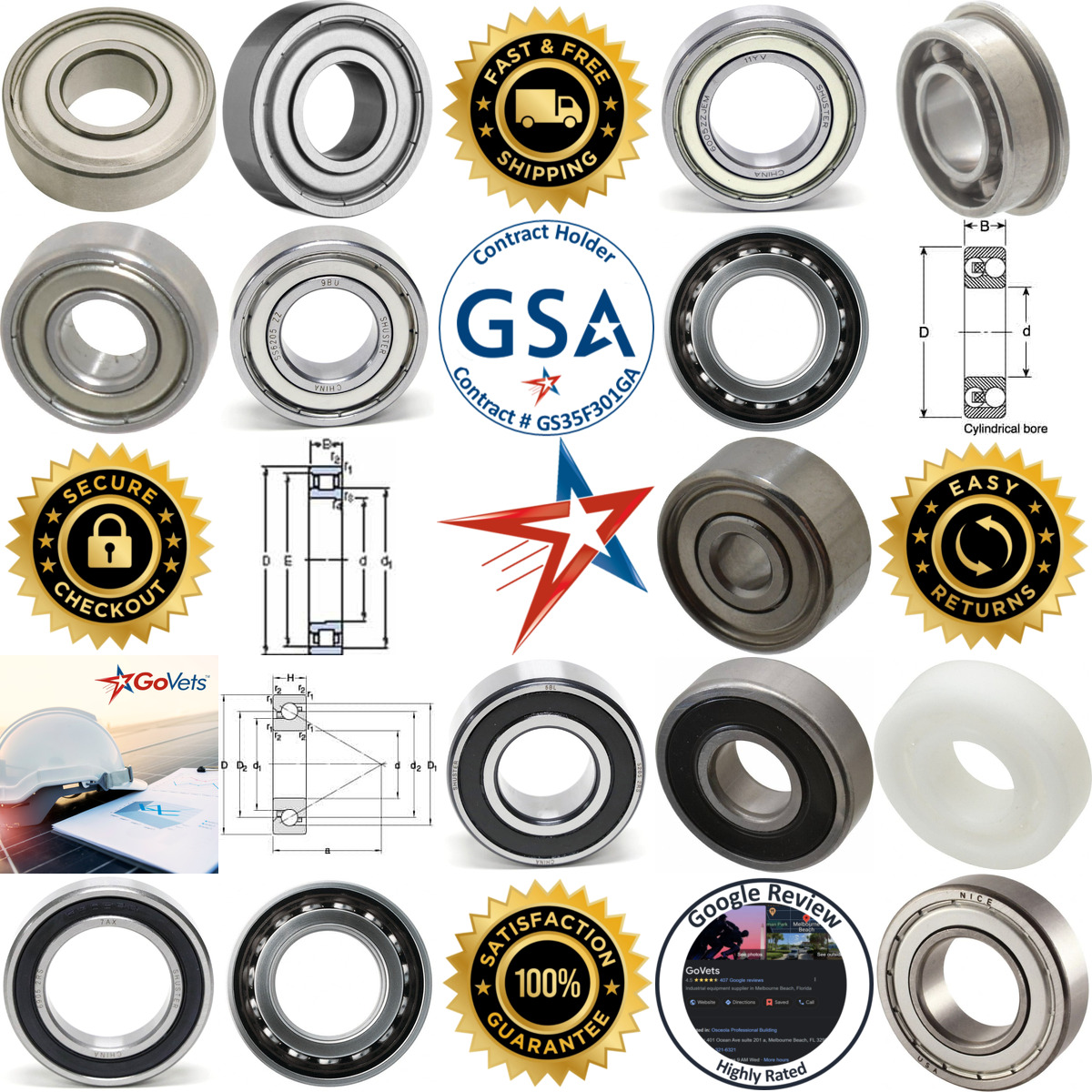 A selection of Radial Ball Bearings products on GoVets