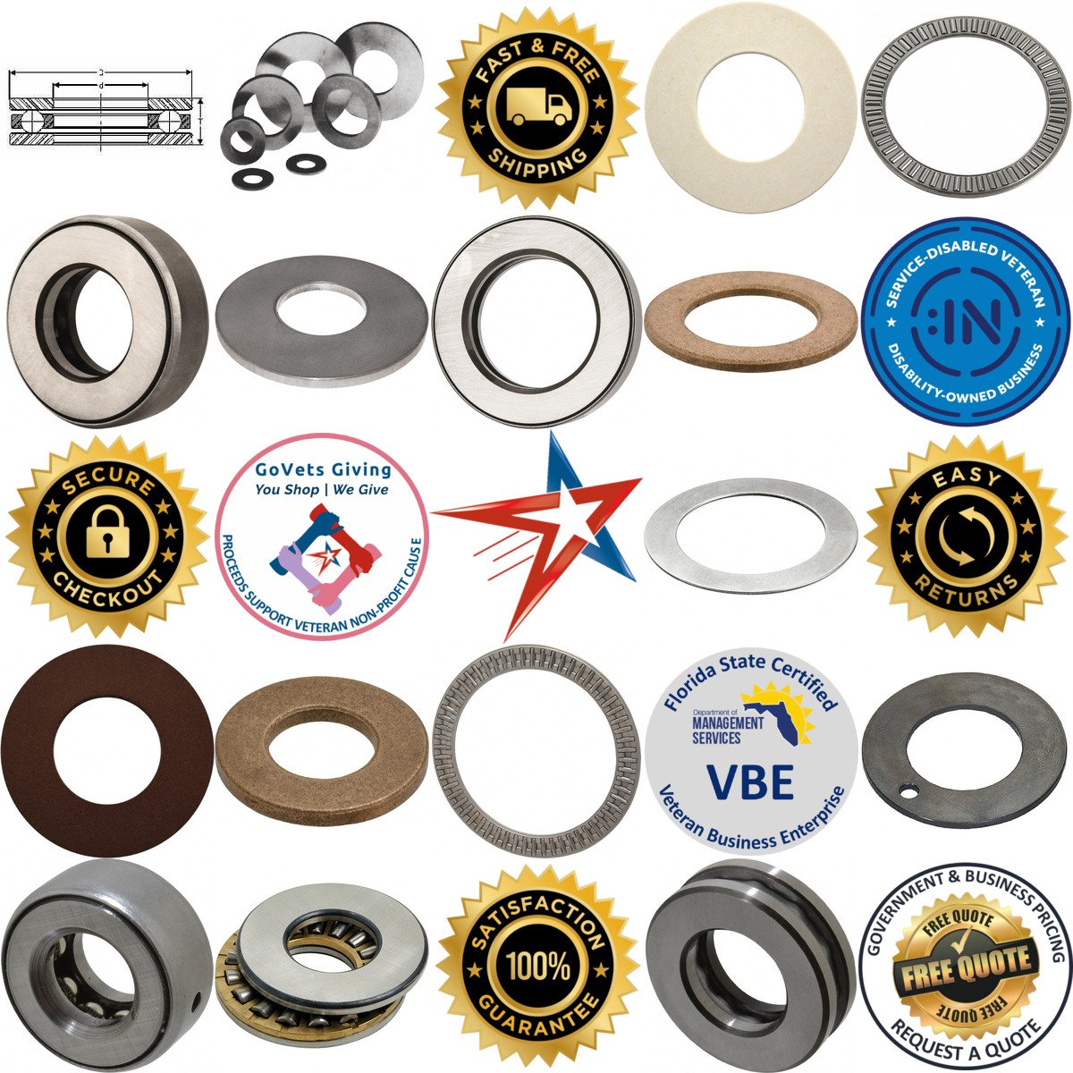 A selection of Thrust Bearings products on GoVets