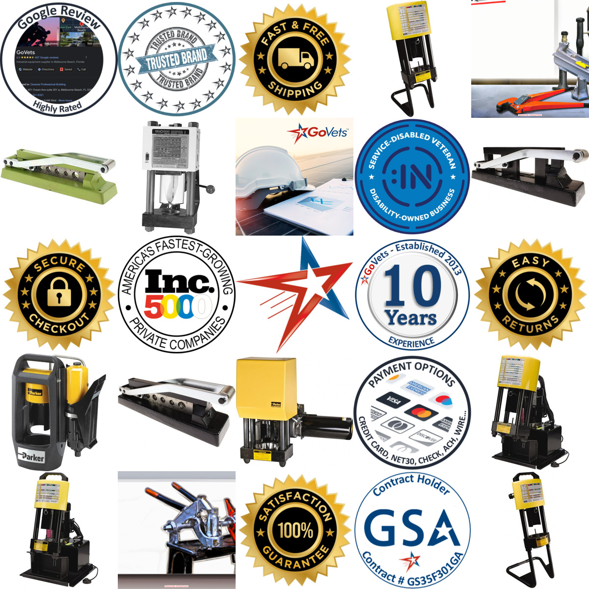 A selection of Bench Mount and Portable Hose Crimpers products on GoVets