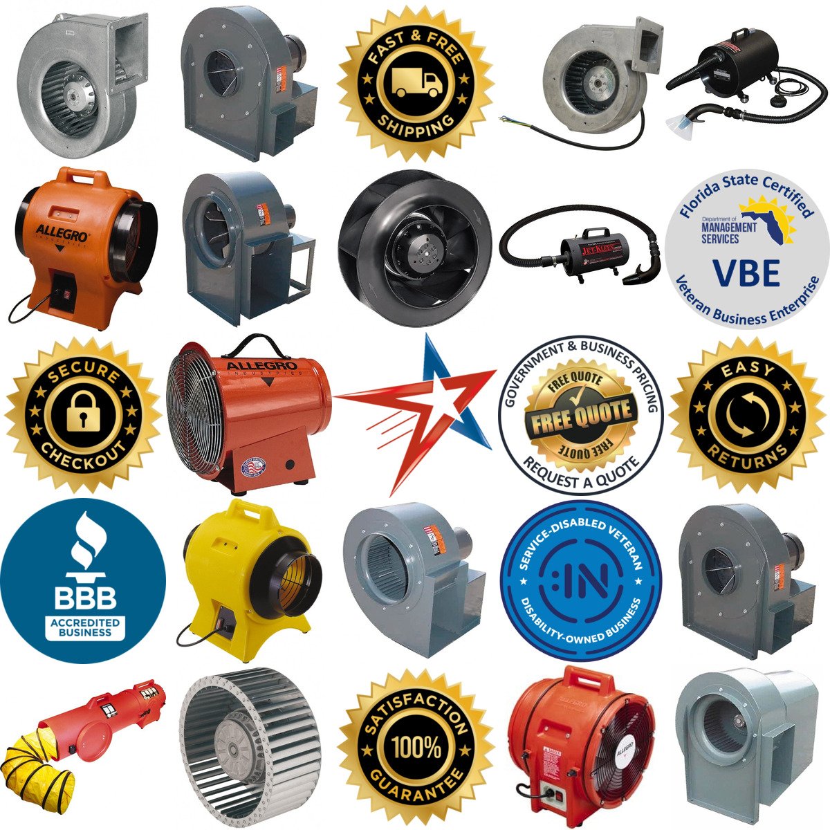 A selection of Blowers and Blower Accessories products on GoVets