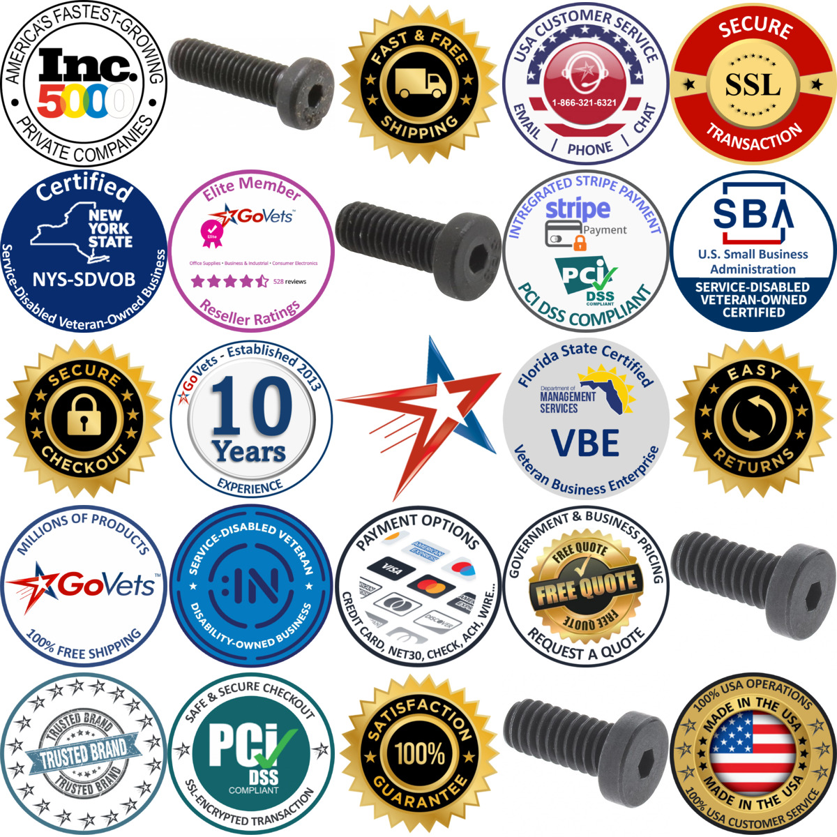 Millions of Products A selection of Unbrako products on GoVets