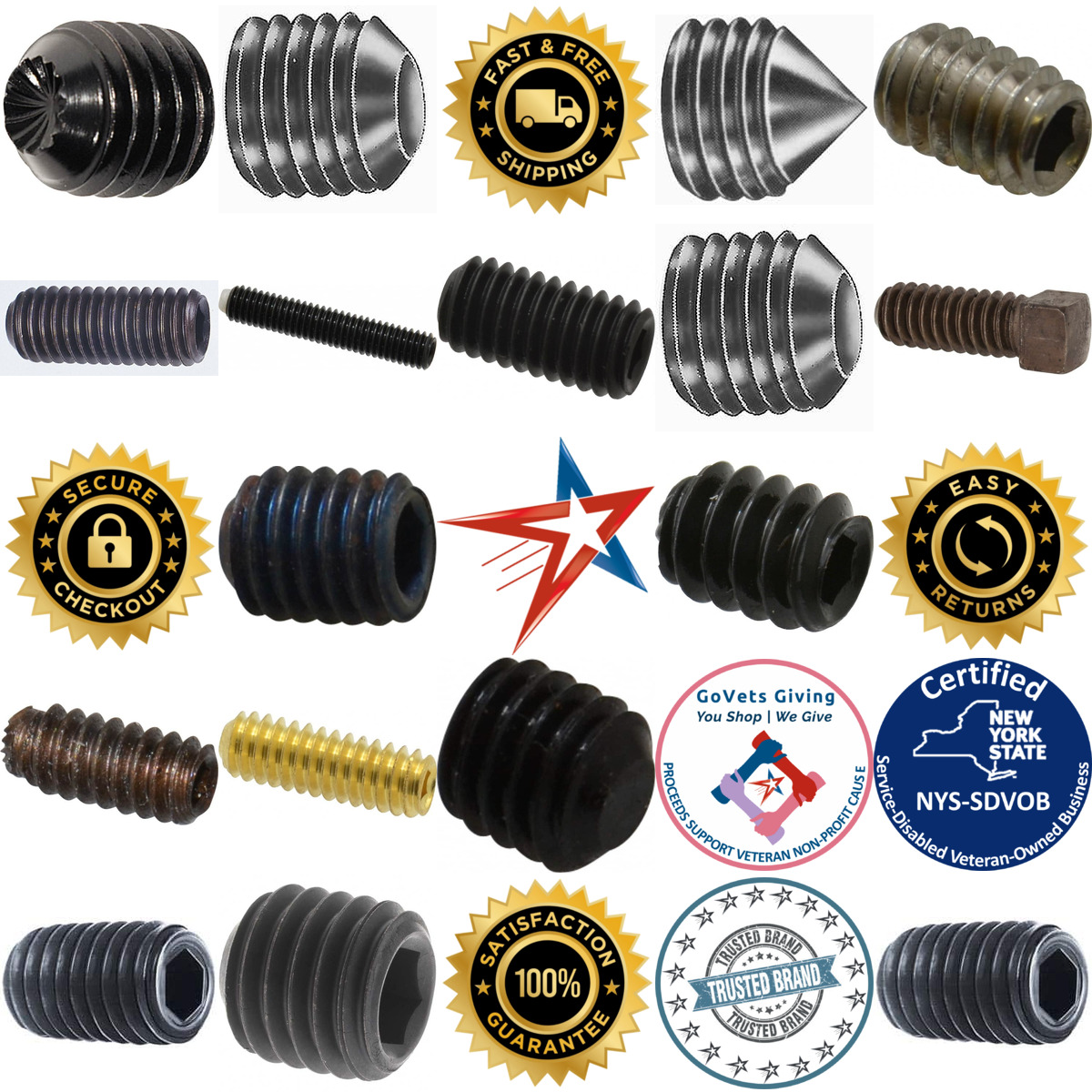 A selection of Set Screws products on GoVets