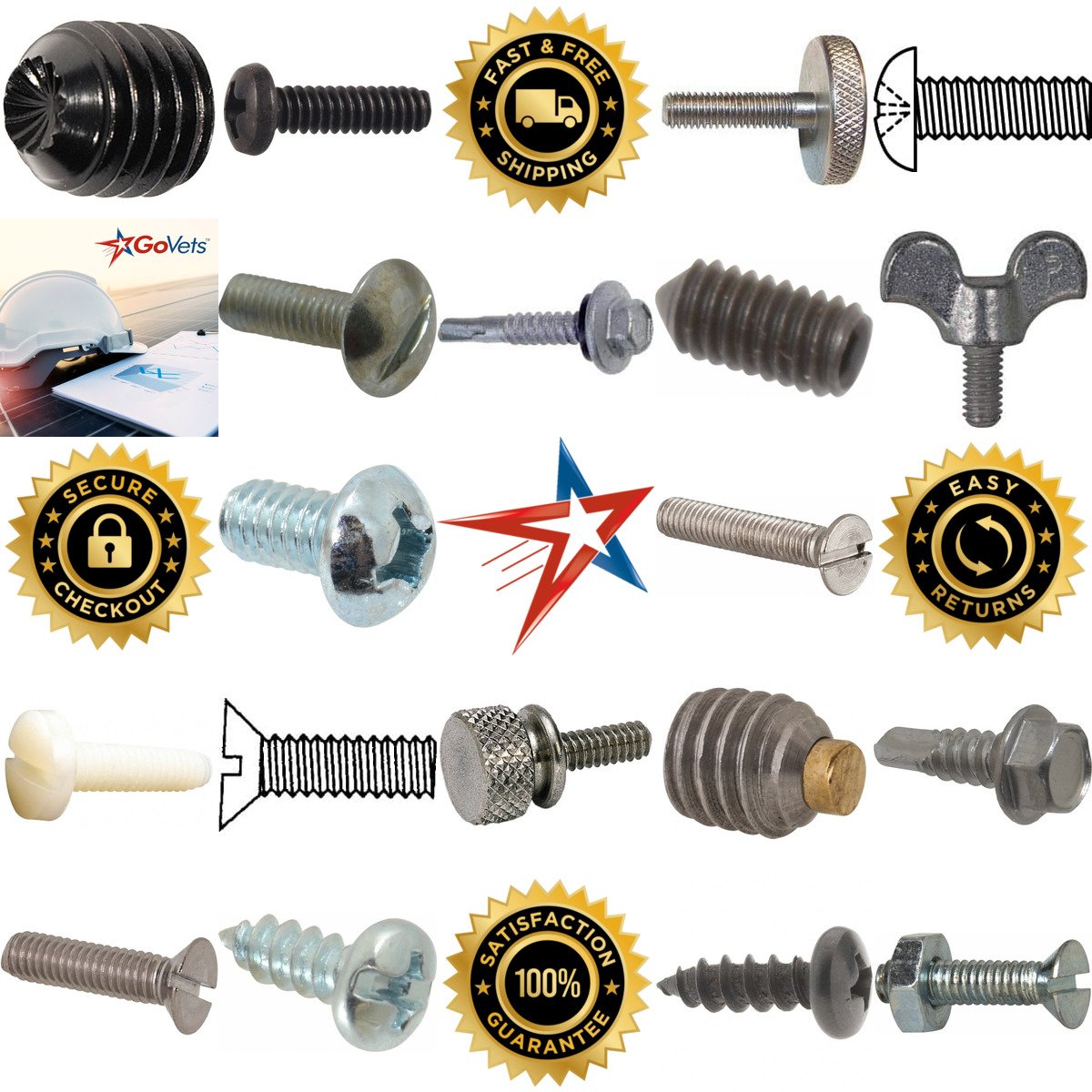 A selection of Screws products on GoVets