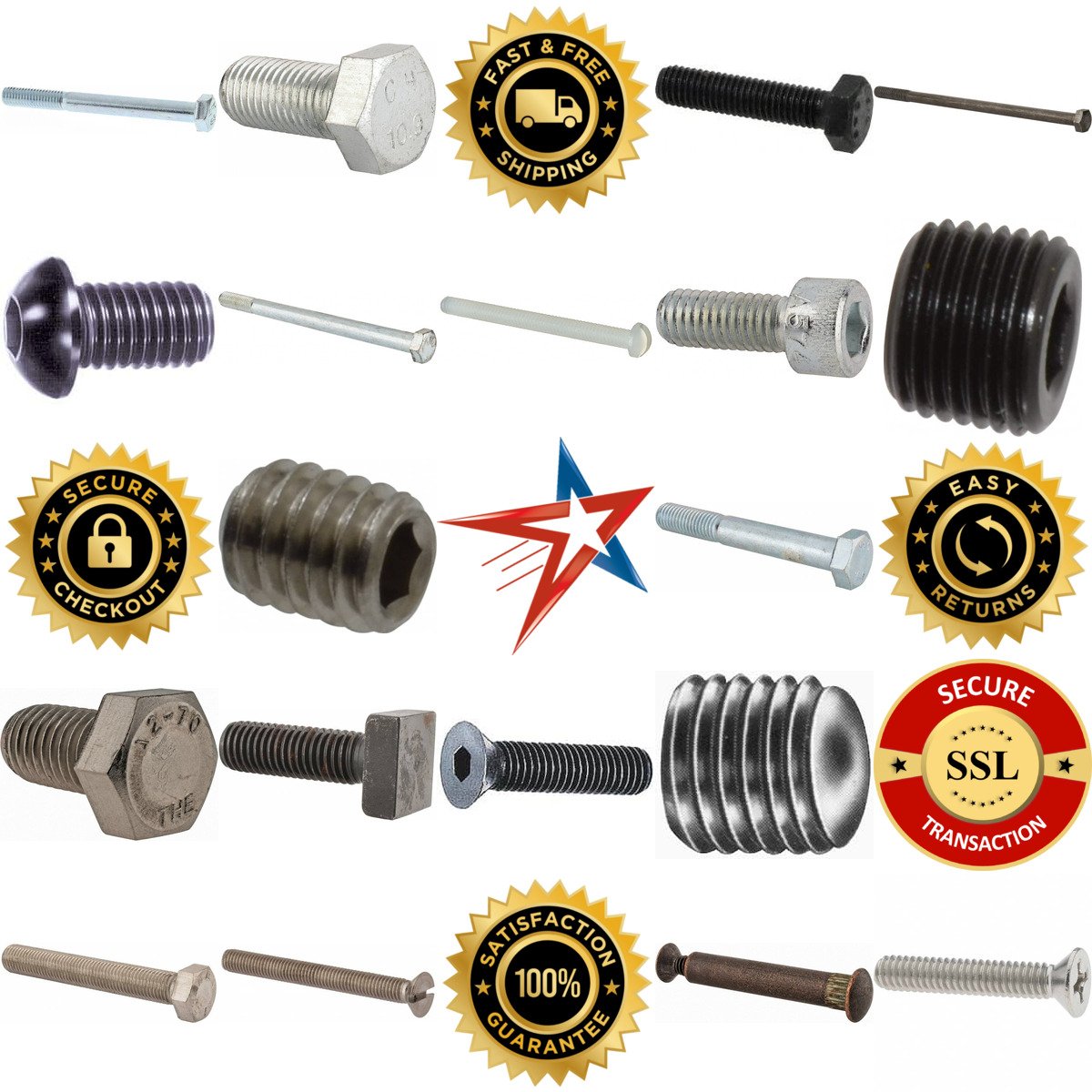 A selection of Bolts Screws and Cap Screws products on GoVets