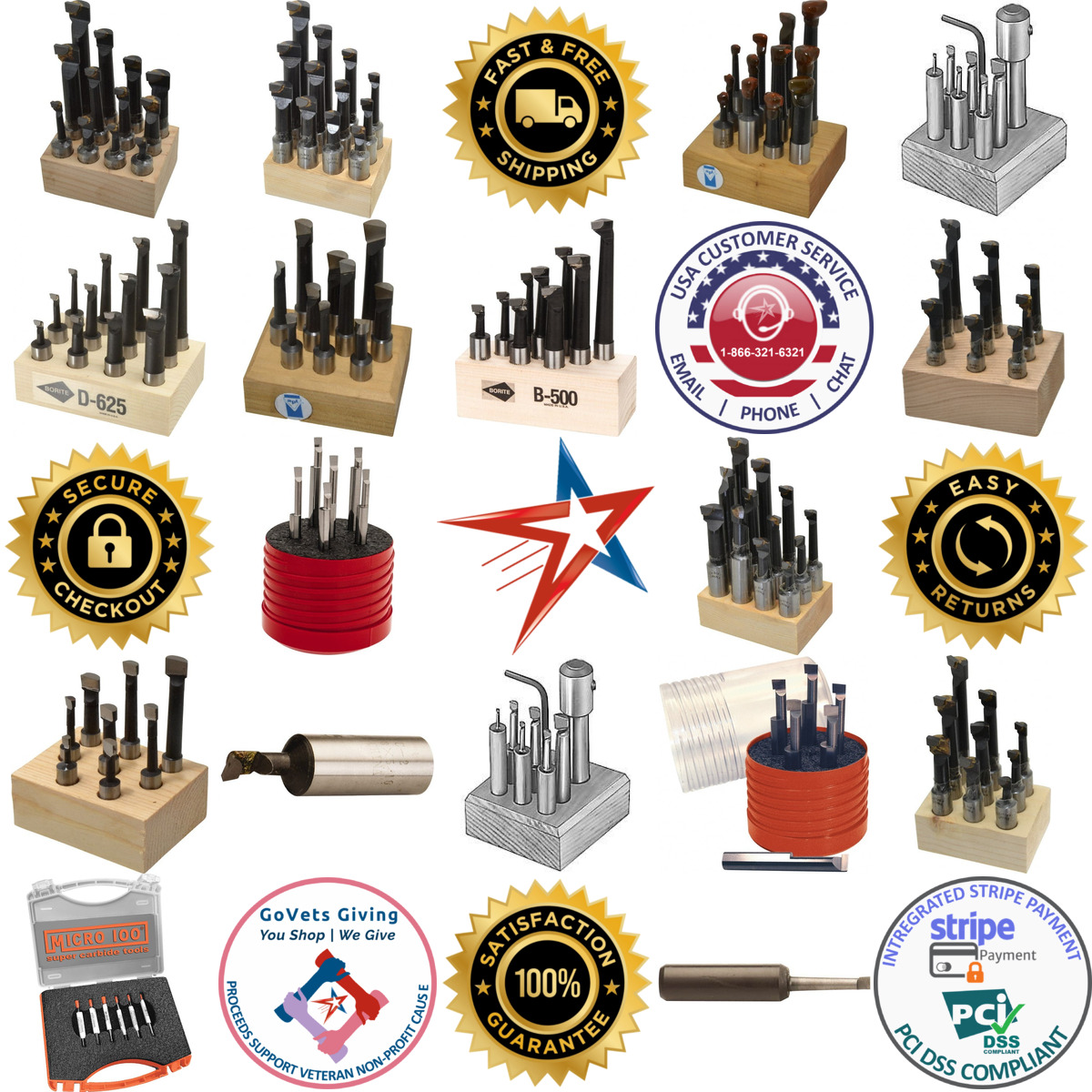 A selection of Boring Bar Sets products on GoVets
