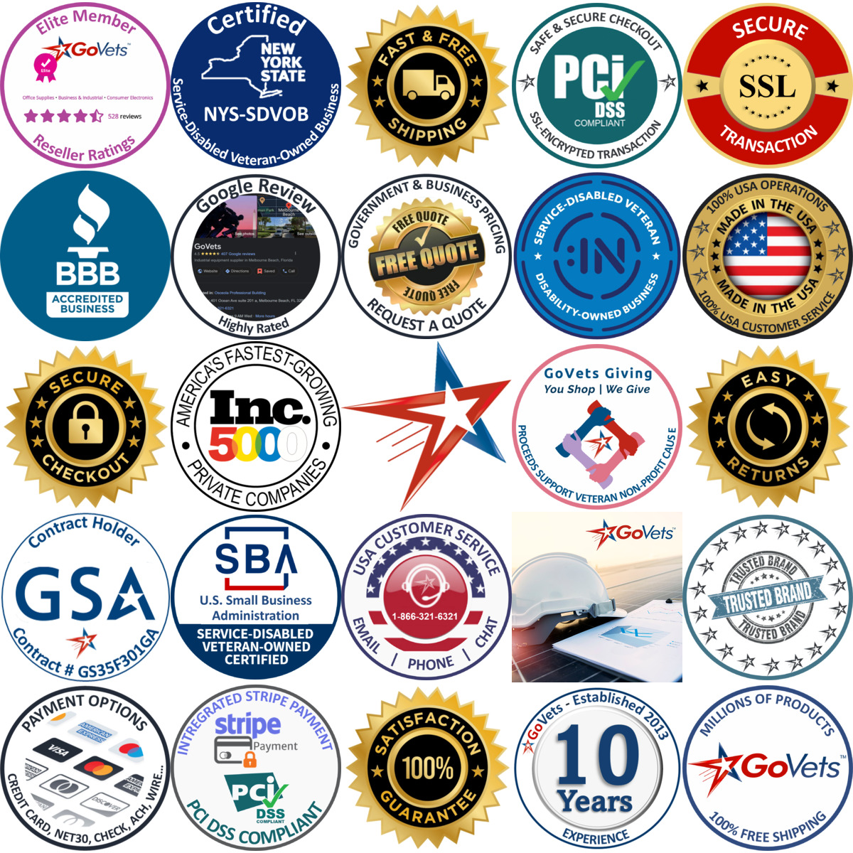 A selection of Command Tooling products on GoVets