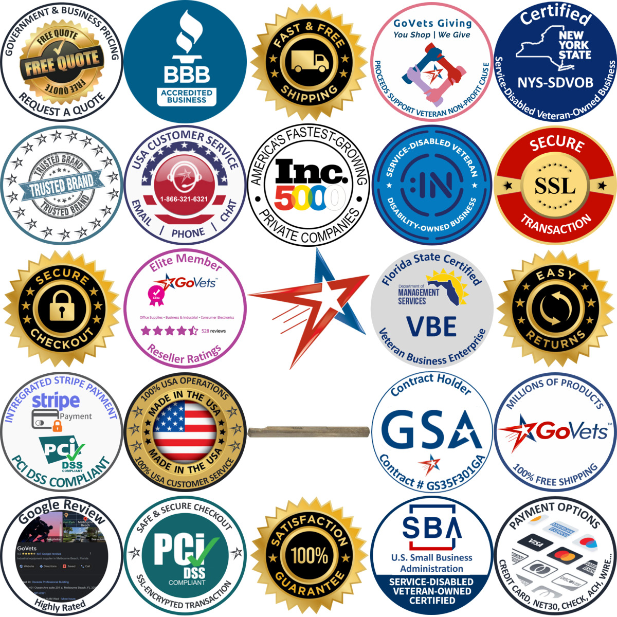 A selection of Parlec products on GoVets