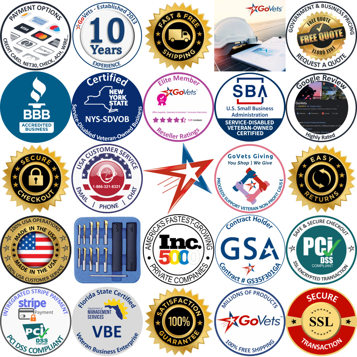 A selection of Iscar products on GoVets