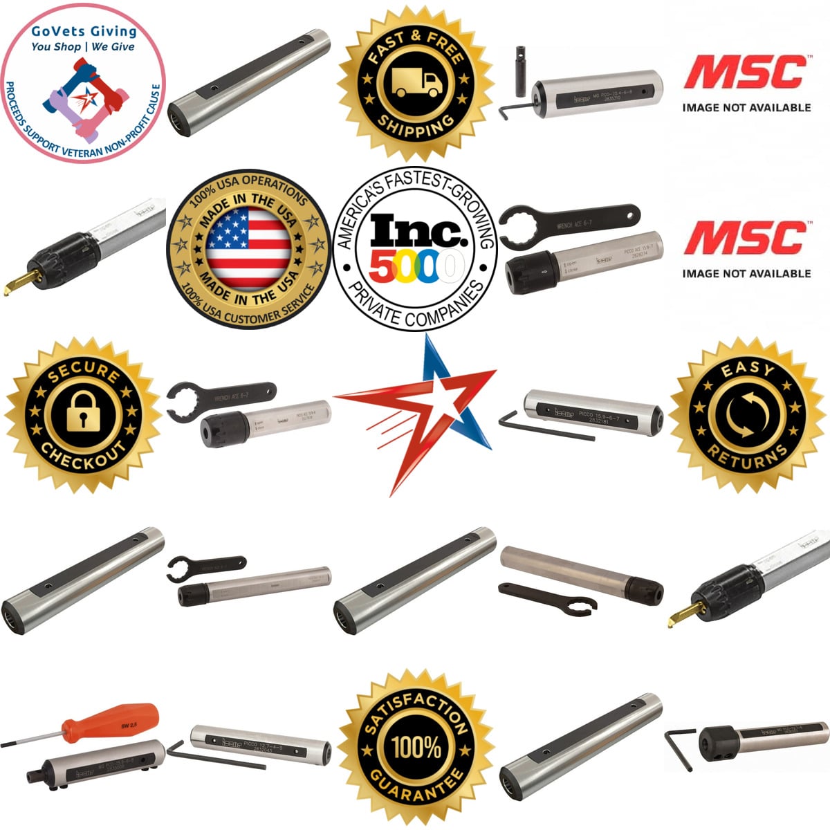 Millions of Products A selection of Iscar products on GoVets