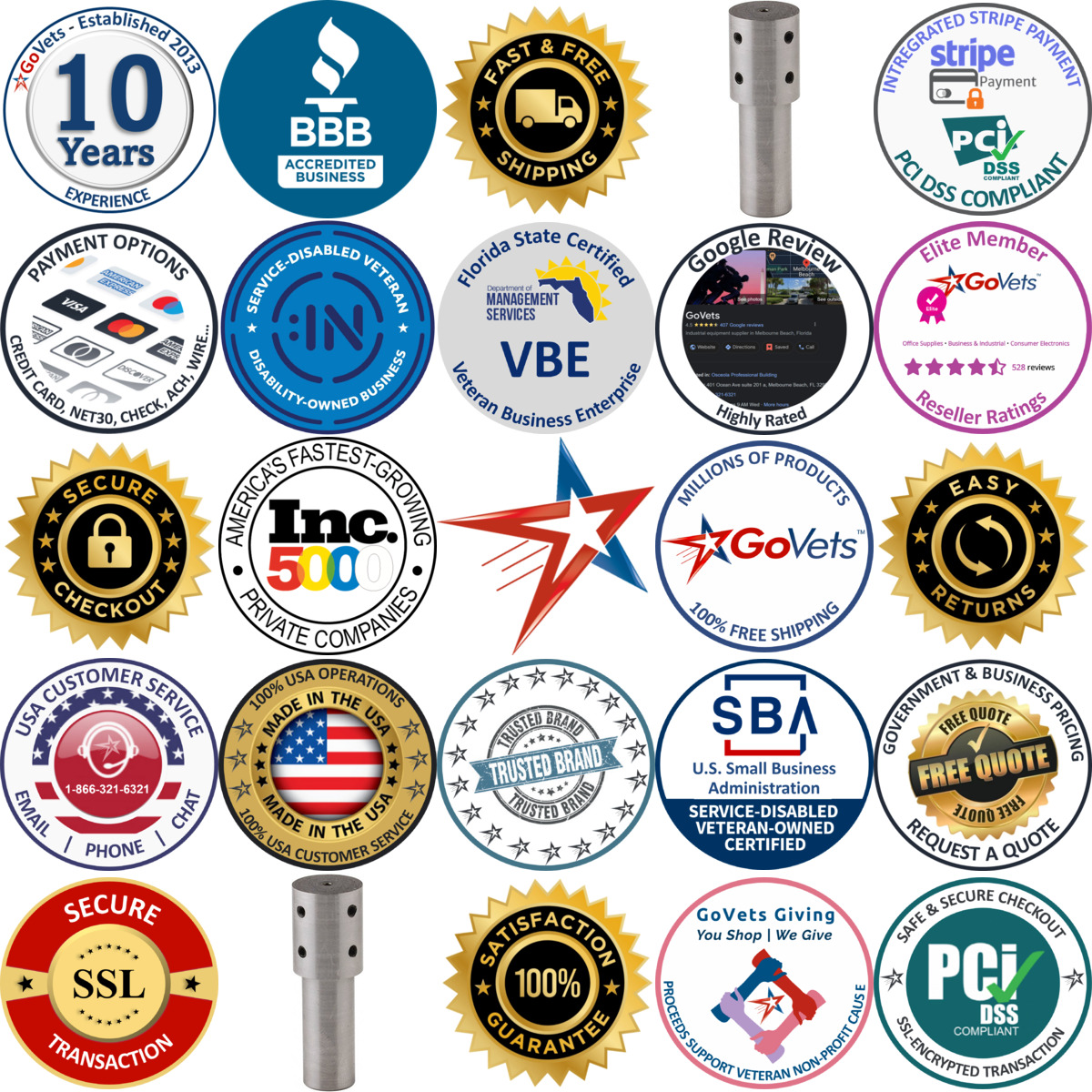 A selection of Parlec products on GoVets