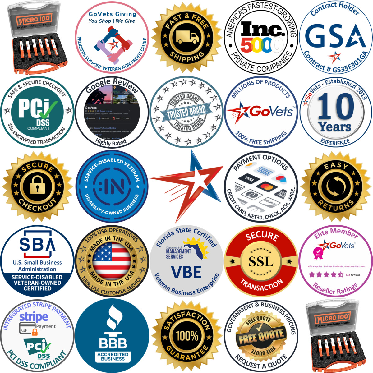 A selection of Grooving Tool Sets products on GoVets