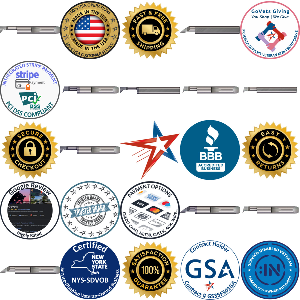 A selection of Micro 100 products on GoVets