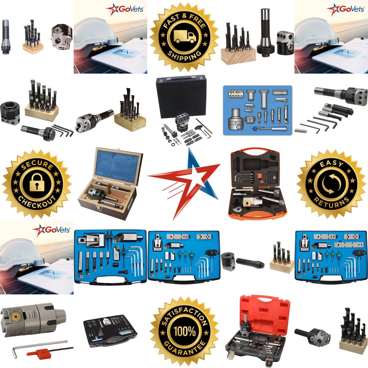 Millions of Products A selection of Boring Head Sets products on GoVets